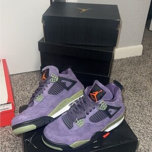 Jordan Men's Sneakers in Purple and Olive